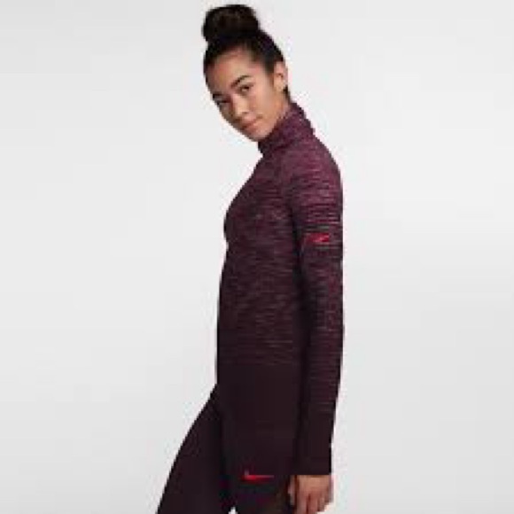Nike Pro Dri-fit HyperWarm Training High Neck Top and Tights Set, Size XL - Picture 5 of 16